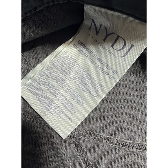 NYDJ Women's Alina Printed Pull On Skinny Ankle Jeans Side Slit Size 18W New - Picture 7 of 9